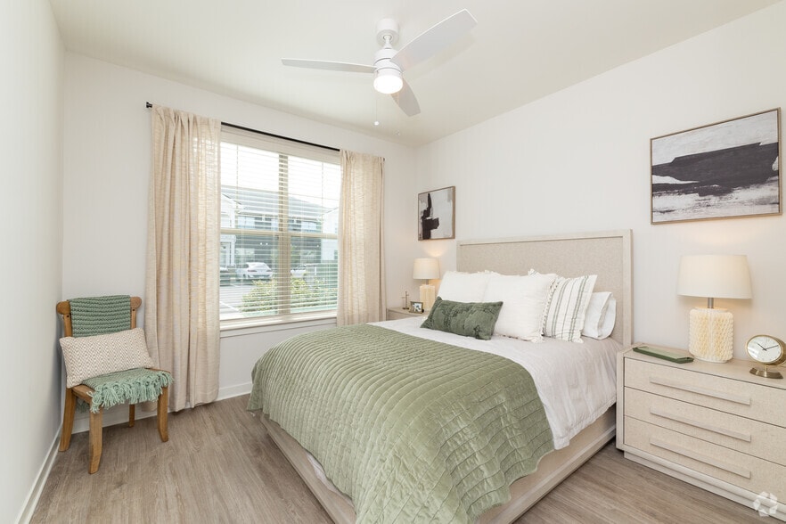 2BR, 2BA - 1,116SF - The Jubilee - Primary Bedroom - Rockwell Place