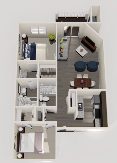 Floorplan - Enclave on East Apartments