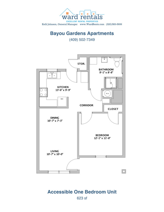 Floorplan - Bayou Gardens Apartments