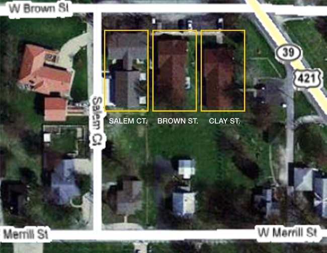 Aerial Photo - 201-203 N Clay St