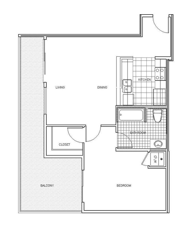 San Remo 1x1 floor plan PR SM San Remo LLC - PR SM San Remo LLC