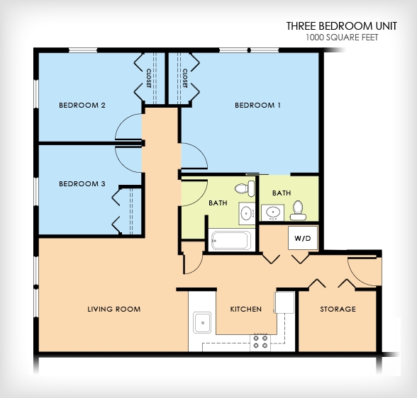 3br/1.5ba - McCuller Crossing Apartments