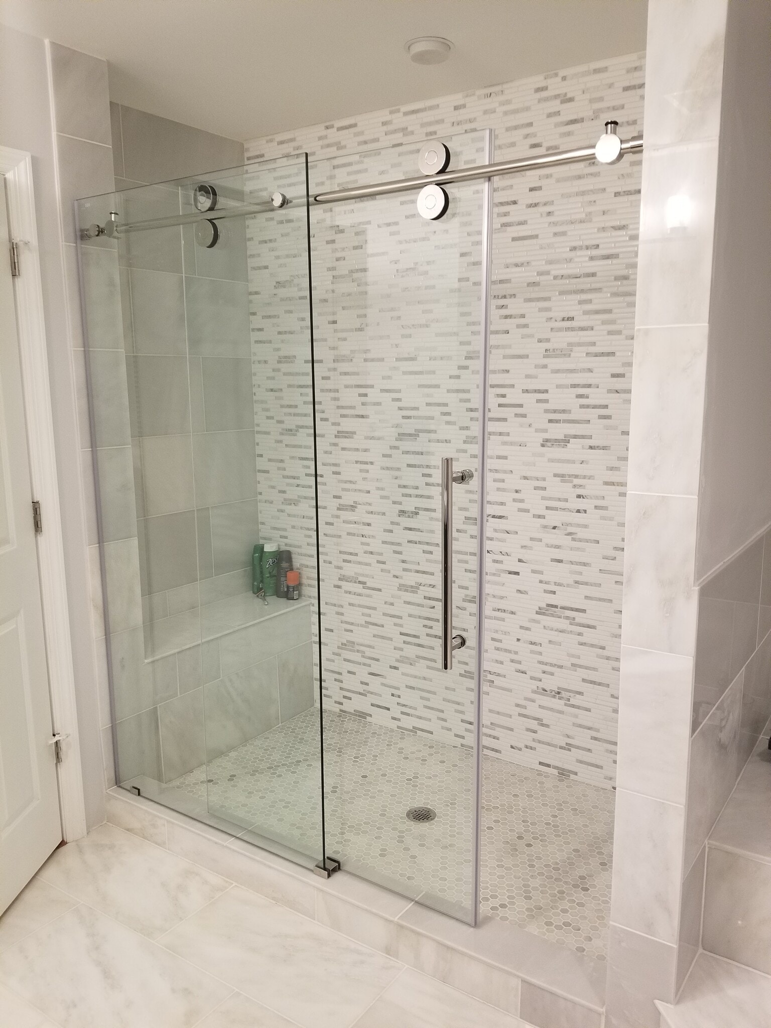 Master Bathroom glass shower - 275 croton dam road