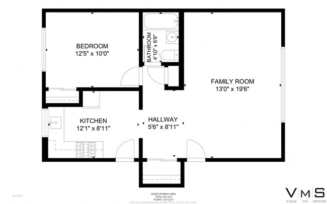 Floorplan - 10351-57 S. Hale Ave