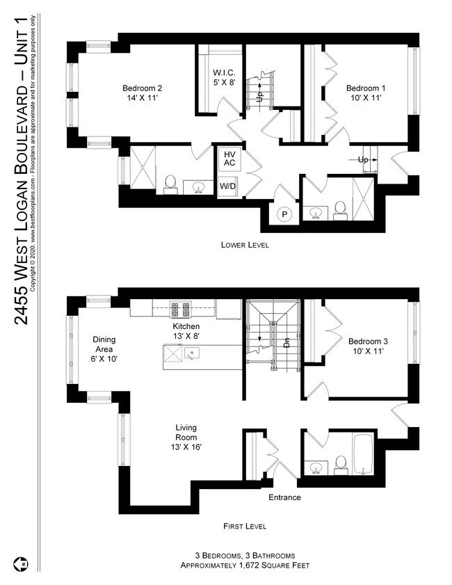 Floorplan - 2535-41 N. Campbell