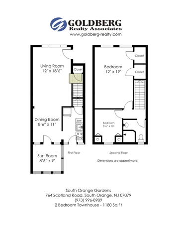 2BR/1BA - Scotland Park Townhomes