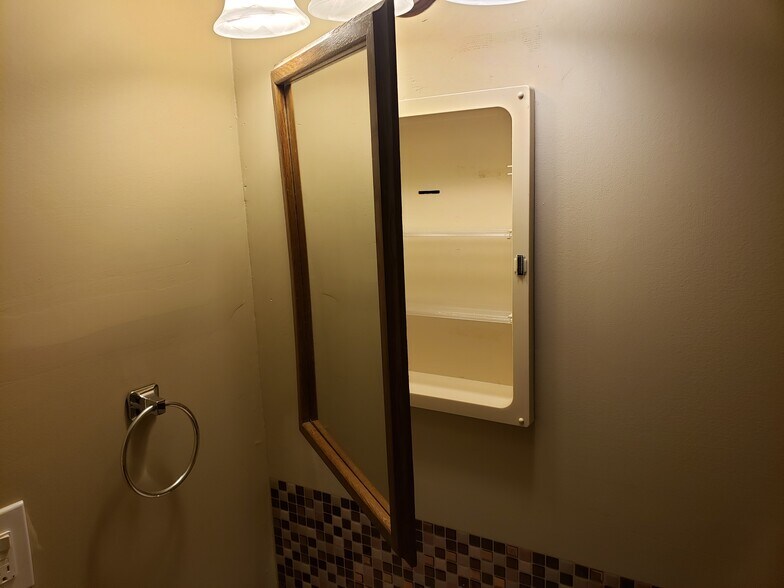Bathroom #1 recessed medicine cabinet - 43 Lissner Ave