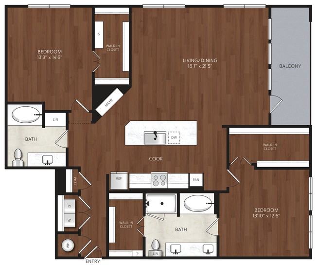 Floorplan - The Park at Katy Trail