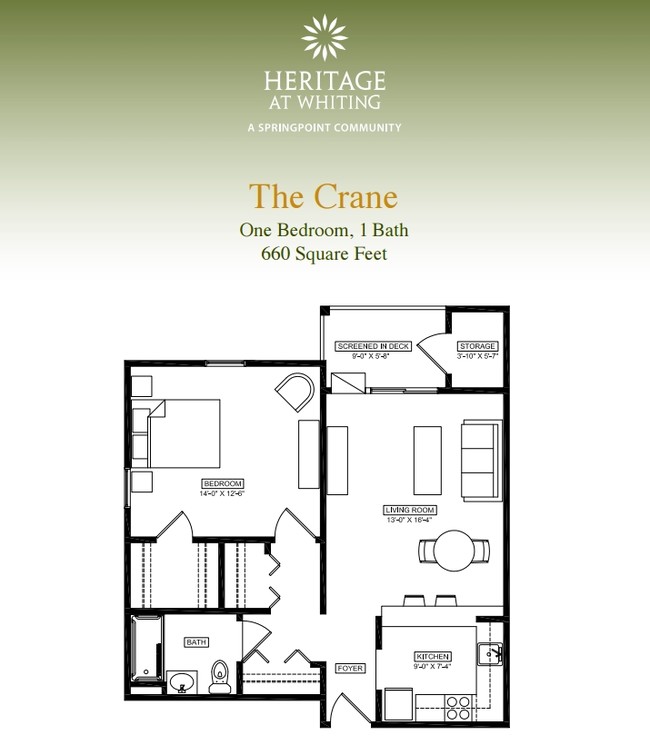 Floorplan - Heritage at Whiting - 55 and Older Community