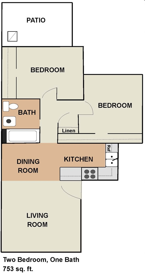 2BR/1BA - Regency Court Senior Community 62 Plus