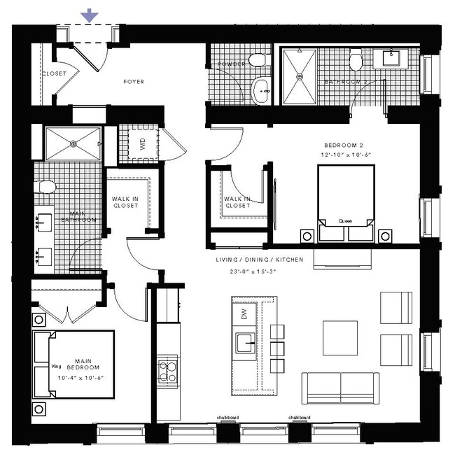 Floorplan - Peabody School Apartments