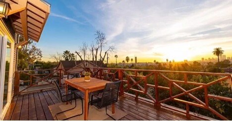 Deck with stunning views of downtown Los Angeles. - 1334 Pennsylvania Ave