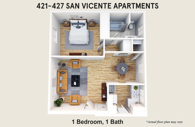 Floorplan - 421 San Vicente Apartments