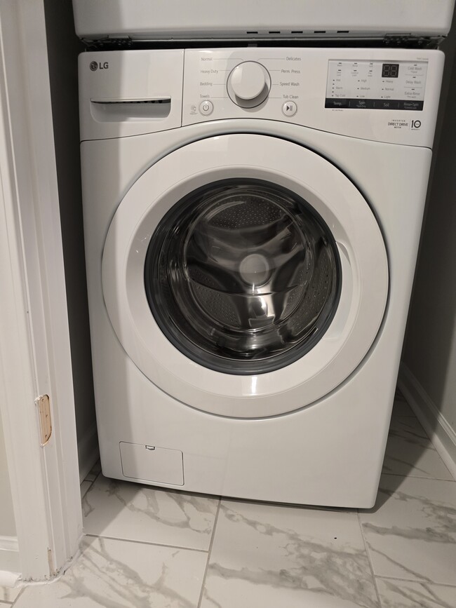 Brand New Stackable Washer Dryer included with apartment - 15580 Ruthie Lynn Dr