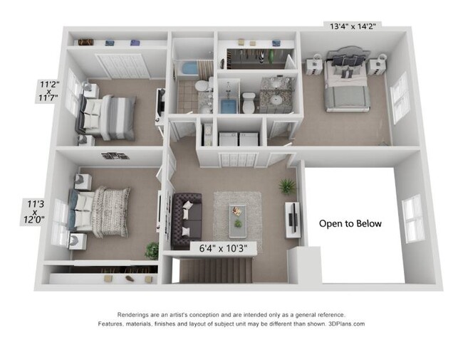 Floorplan - Wesley Place Apartments