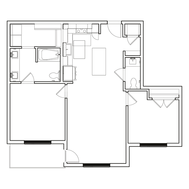 FloorPlan-UNITB2_noLabel - The Wade