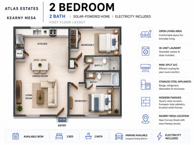Floorplan - Atlas Street Apartments | Kearny Mesa