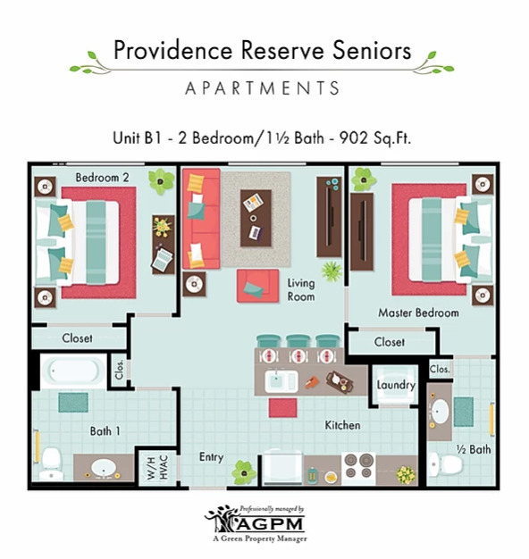 Floorplan - Banyan Reserve Senior Apartments