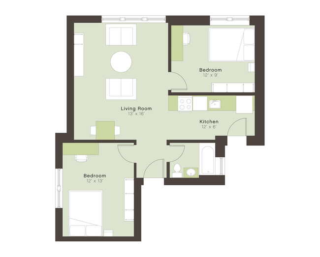 Floorplan - 5300 S. Drexel Avenue