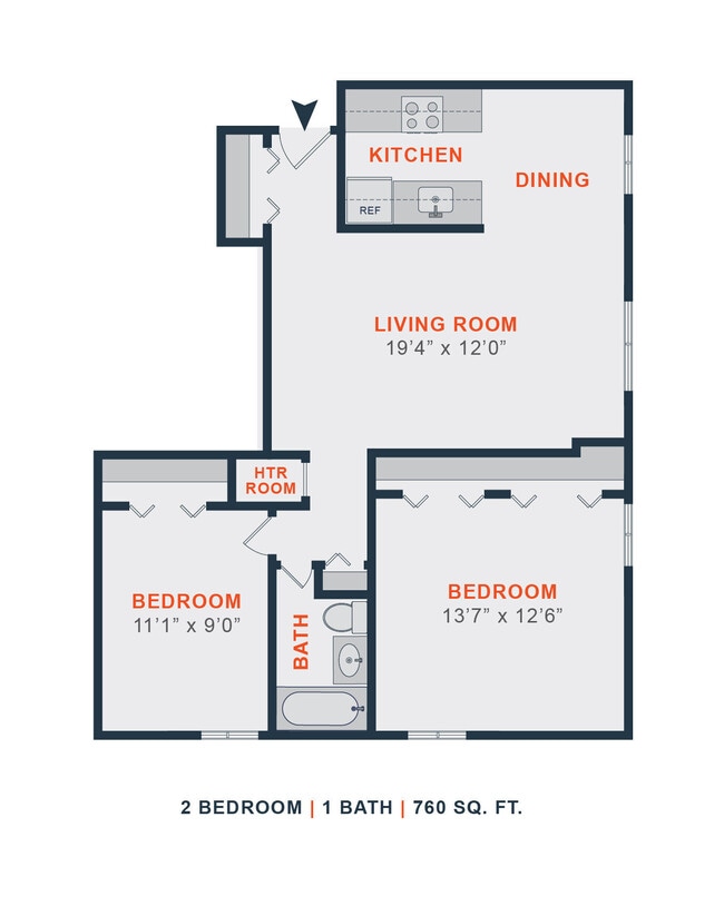 Floorplan - Pine Manor Apartments