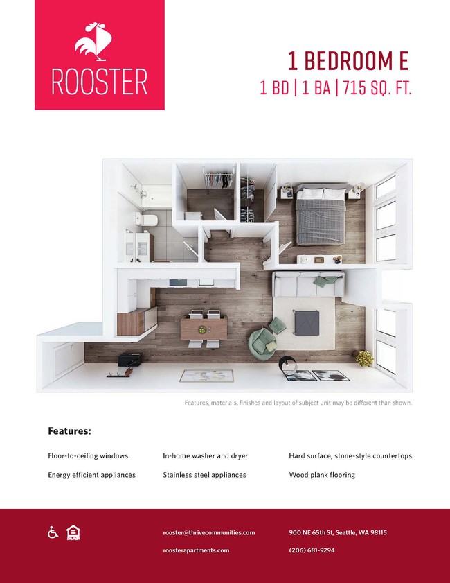 Floorplan - Rooster Apartments