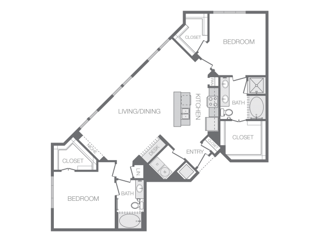 Floorplan - Hanover Rice Village