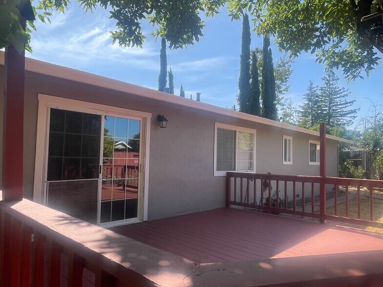 Deck with Family Room Sliding Door - 1650 Farm Bureau Rd