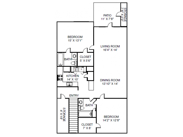 Floorplan - Caveness Farms Apartments