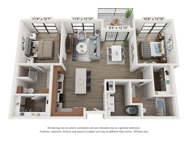 Floorplan - Wildhorse Apartments