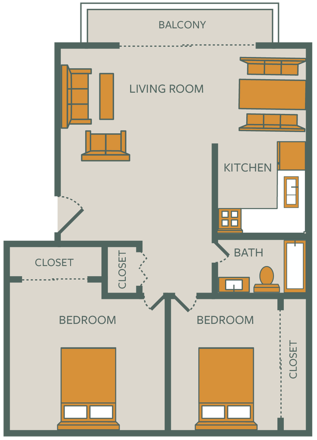 Floorplan - Sandpiper Cove Apartments