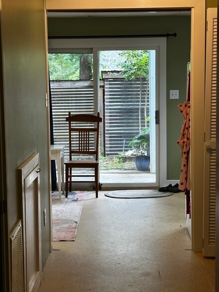 Entry door between living room and dining-kitchen - 108 Lisa Dr