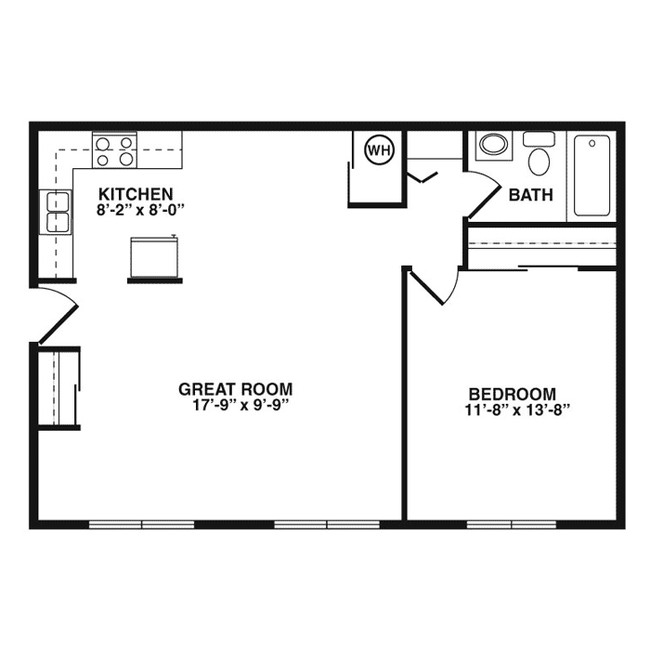 1BR/1BA - Southview Apartments