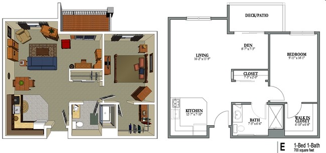 1BR/1BA - Crestview Senior Living