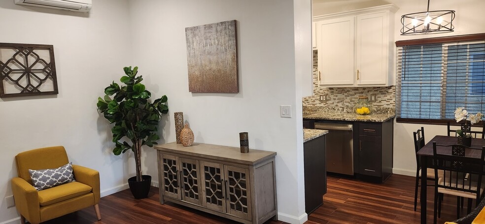 Staged Living room and Diningroom. Recessed lighting ans Split Unit Ac and Heating - 1517 18th St