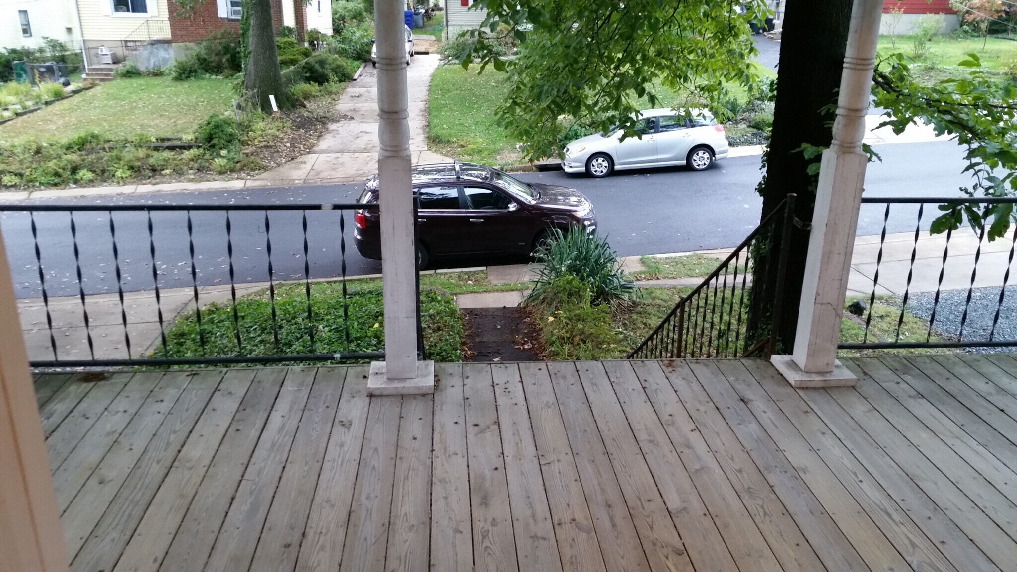 Looking straight out the front door - 619 Mississippi Ave