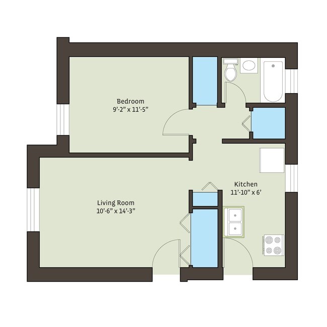 Floorplan - 4721 S. Ellis Avenue