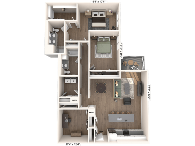 Floorplan - Avalon W Squared