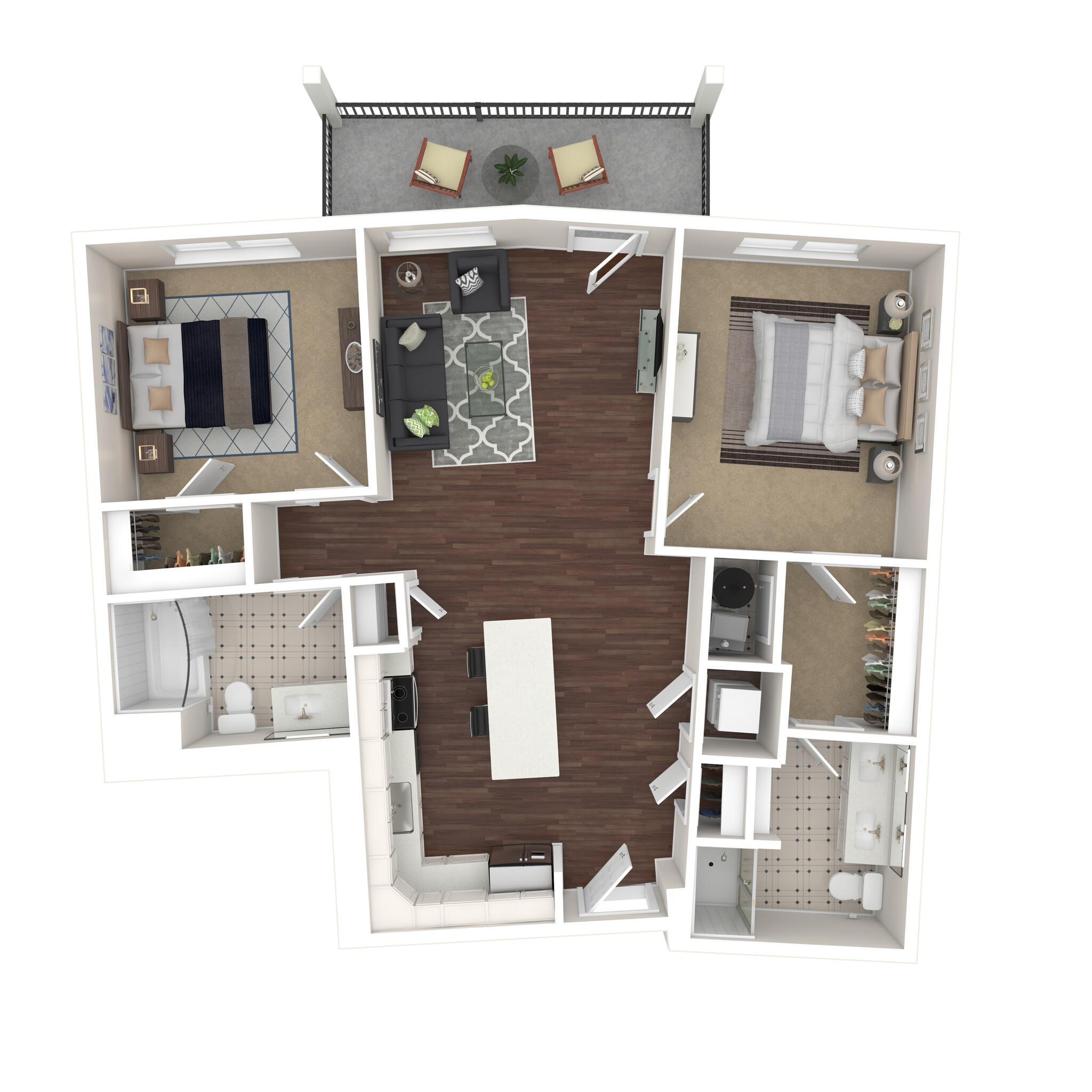 Two Bedroom 2.3 - Federal Road Apartments