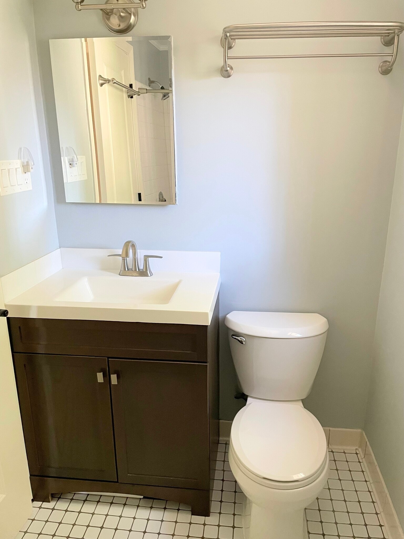 Bathroom with vanity, medicine cabinet and extra towel storage - 1620 Graefield Rd