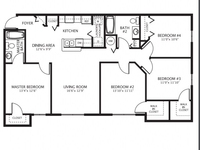 Floorplan - Meridian Pointe Apartments