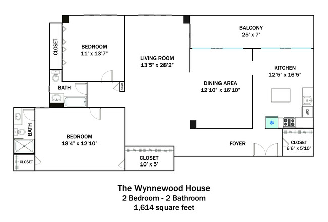 Wynnewood_2Bd2Ba_1614sqft - Wynnewood House