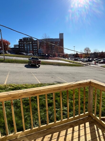 View of Excela hospital from deck - 48 depot st
