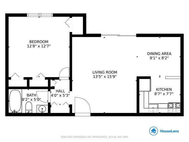 1 Bedroom Floorplan - Abbey Square