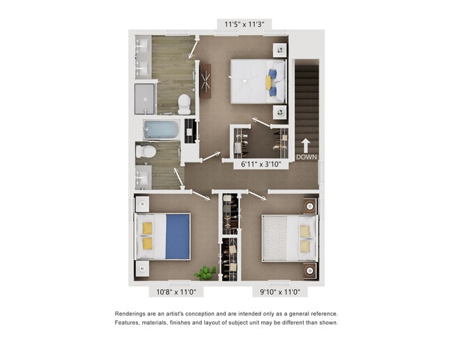 Floorplan - Hamlet Quail Crossing - Homes and Townhomes