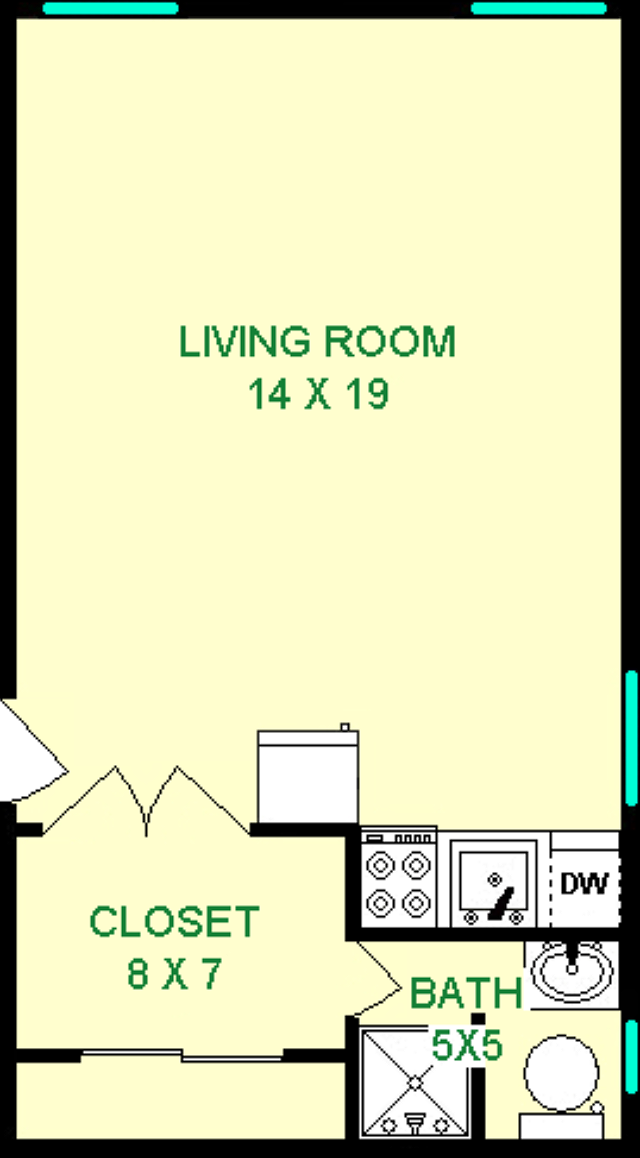 Emtage Studio Floorplan - Dakota