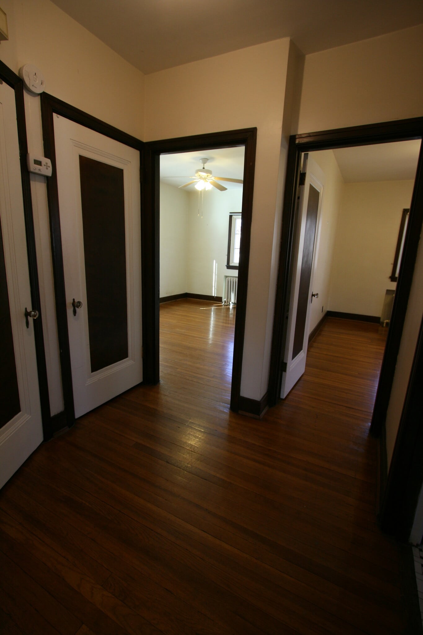 Hallway with large closet on left and good size closet straight ahead - 330 S Aiken Ave