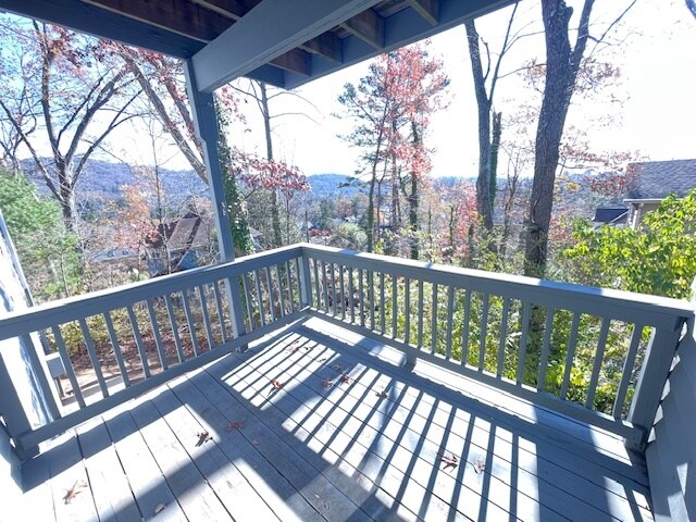 Balcony overlooking the Blue Ridge Mountains - 116 Lookout Dr