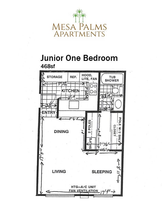 Floorplan - Mesa Palms Apartments