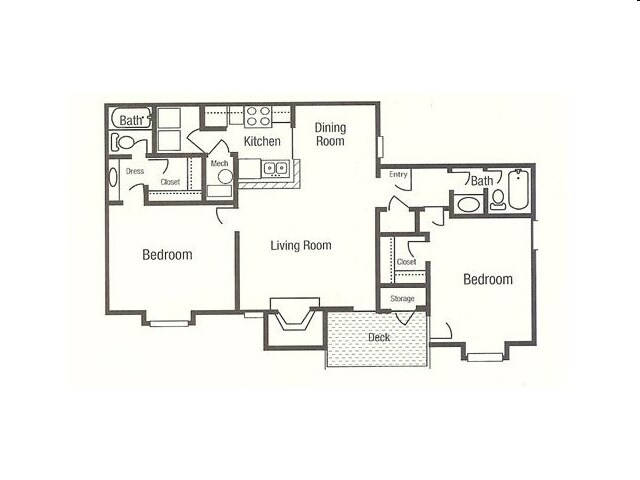 2BR/2BA - 1 Park Central Apartment Homes