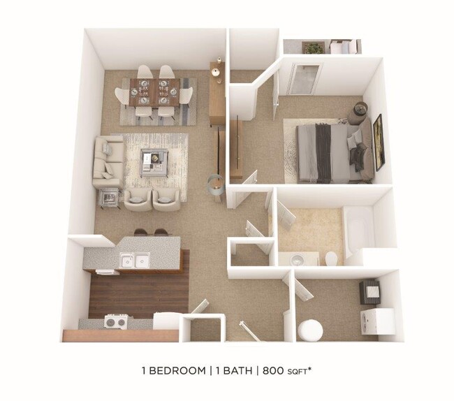 Floorplan - Green Lake Apartments and Townhomes